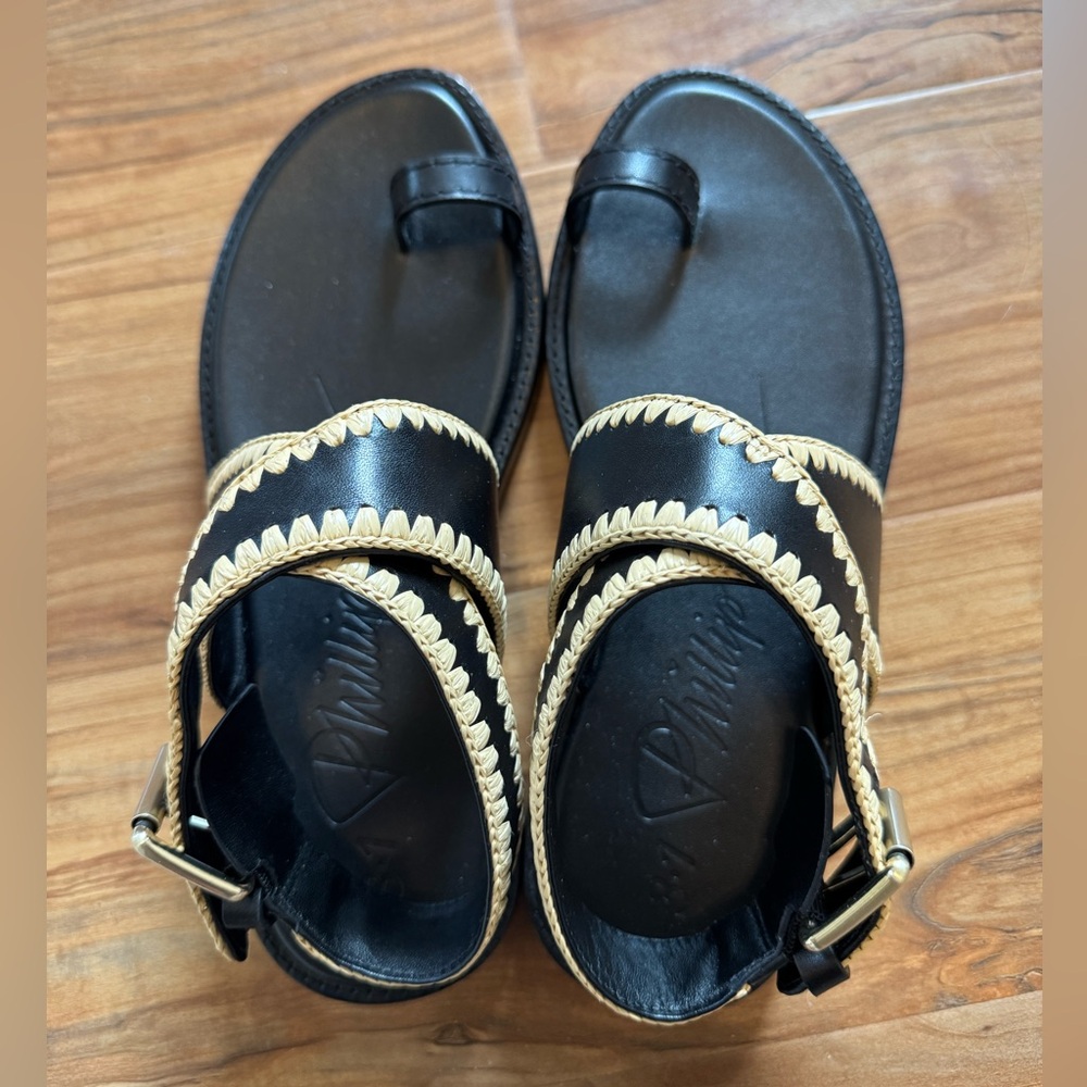3.1 Phillip Lim Naya Raffia Sandles